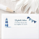Search for nautical baby shower return address labels Lighthouse