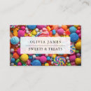 Search for sweet treats business cards Baker