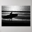 Search for black and white surf posters Silhouette