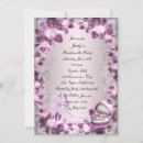 Search for purple hens party invitations Floral