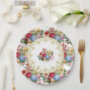 Search for vintage roses plates Gold