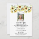 Search for sunflower celebration of life invitations In loving memory