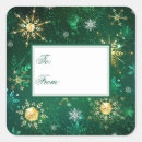 Search for green snowflake stickers Xmas