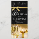 Search for retirement 60th birthday invitations Elegant