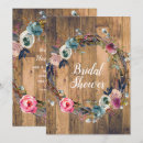 Search for floral wreath bridal shower invitations Modern
