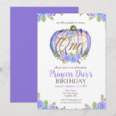 Search for watercolor flower birthday invitations Purple