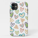 Search for doodle hearts iphone cases Aesthetic