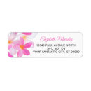 Search for pink plumeria return address labels Beach