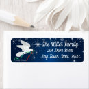 Search for peaceful return address labels Christmas dove