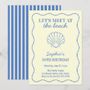 Search for adult beach birthday invitations Modern chic