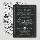 Search for retro modern invitations Black and white