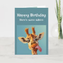 Search for giraffe birthday cards Humour