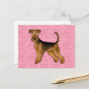 Search for airedale terrier postcards Pink