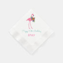 Search for christmas flamingo napkins Tropical