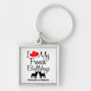 Search for love french bulldog key rings Bulldogs