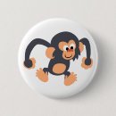 Search for chimpanzees badges Cartoon