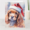 Search for cocker spaniel christmas cards Cute