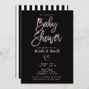 Search for pink gold and white baby shower invitations Elegant