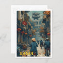 Search for vintage postcards Illustration