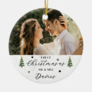 Search for newlywed christmas tree decorations Bride and groom