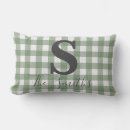 Search for green and white gingham cushions Buffalo