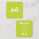 Search for lime green business cards Cool