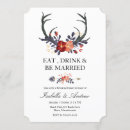 Search for deer rehearsal dinner invitations Floral