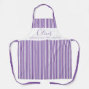 Search for purple striped aprons Cook