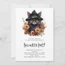 Search for animal seasonal invitations Black cat