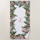Search for pink flamingo beach towels Floral