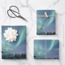 Search for northern lights wrapping paper Winter