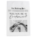 Search for bridesmaid gift bags Black and white