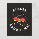 Search for alien humour postcards Flying saucer