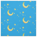 Search for moon and stars fabric Yellow