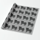 Search for black pug wrapping paper Pet
