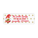 Search for cute santa claus return address labels Xmas