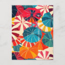 Search for colourful umbrella postcards Modern