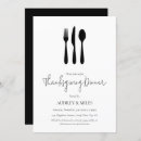 Search for modern thanksgiving invitations Black and white