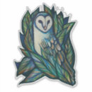 Search for cute owl art stickers Nature