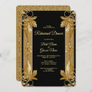 Search for black and gold rehearsal dinner invitations Trendy