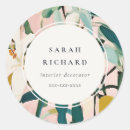 Search for teal and yellow stickers Botanical