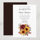 Search for sunflower burgundy rose invitations Botanical