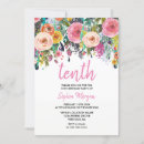 Search for pink birthday invitations Flower
