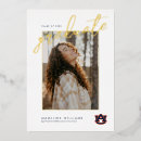 Search for team spirit invitations Auburn commencement keepsake