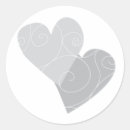 Search for two hearts wedding stickers Bride
