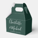 Search for emerald wedding favour boxes Elegant