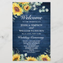 Search for sunflower wedding programs Vintage
