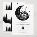 Search for adventure awaits baby shower invitations Watercolor mountains