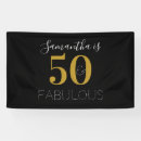 Search for black and gold banners 50 and fabulous