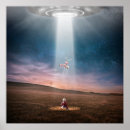Search for alien abductions posters Space